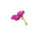 Oorclips bloem Elegante roze oorclips in bloemvorm