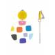 Oorclips Ronde hanger Gekleurde vlakken Modieus design