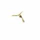 Oorclips | Goudkleurig | Elegant patroon | Comfortabel design