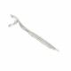 Oorclips met heldere stras steentjes Elegante zilverkleurige oorclips