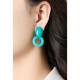 Oorclips | Ringmotief blauw design | Nikkelvrij comfort