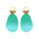 Oorclips groen met kleur verloop