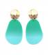 Oorclips groen met kleur verloop