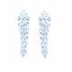 Oorclips | Zilverkleurige oorclips met zirconia | Elegante clip oorbellen