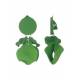 Oorclips groen met mooie hangers