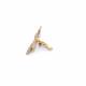 Oorclips | Goudkleurig met zirkonia | Elegant design