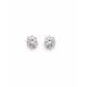 Oorclips met Zirconia steen in goudkleur zetting