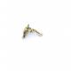 Oorclips | Elegante druppel oorclips met melkwitte steen | Sieraden voor dames