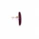 Oorclips | Roze resin ovaal design | Elegante oorbellen zonder gaatjes