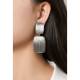 Oorclips | Goudkleurige oorclips met streepmotief | Elegante clip oorbellen