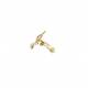 Witte oorclips met goudkleurige, wit parel | luxe clip oorbellen