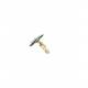 Oorclips bloem | blauwe bloem clip oorclips