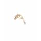 Oorclips | strass parel oorclips goudkleurig | chic sieraden