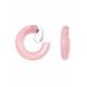 Oorclips licht roze creolen