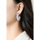 Oorclips zwarte creolen | Zwarte creolen zonder gaatjes | Fashion zwarte oorclips