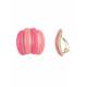 Oorclips | blauw goudkleurige strepen sierlijke fashion musthave