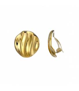Oorclips met golvend patroon | Glamour golvende clip oorbellen