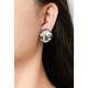 Oorclips met golvend patroon | Glamour golvende clip oorbellen