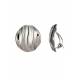 Oorclips met golvend patroon | Wave zilver clip oorbellen