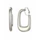 Oorclips | Zilverkleurig minimalistisch design | Moderne geometrische look