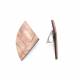 Oorclips | Geometrisch hout design | Natuurlijke look