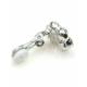 Heldere strass steentjes (Swarovski) oorclips