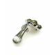 Groene strass steentjes (Swarovski) oorclips