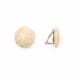 Oorclips | Beige schelptextuur | Natuurlijke uitstraling