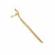 Oorclips met heldere stras steentjes Elegante goudkleurige oorclips