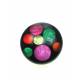 Ronde oorclips met vrolijke kleuren gemaakt door Culture Mix