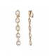 Heldere glas stenen oorclips in goudkleurige setting