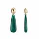 Elegante Groene Oorclips met Goud Detail - Must-have Modeaccessoire