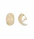 Grote beige getinte oorclips