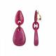 Fuchsia roze oorclips Trendy en opvallend